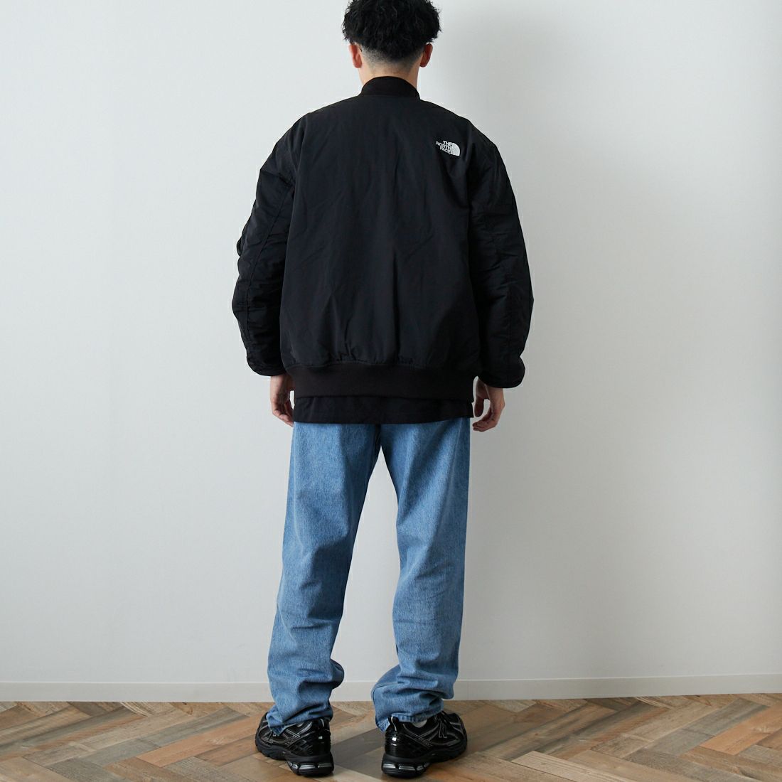 THE NORTH FACE [ザ ノースフェイス] インサレーションボンバージャケット [NY82552] K &&モデル身長：167cm 着用サイズ：L&&