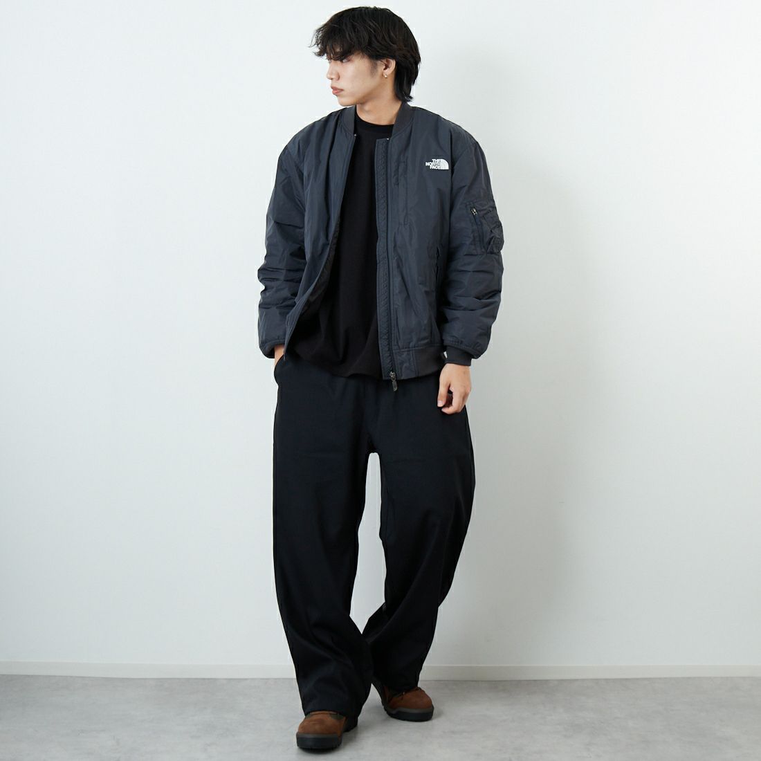 THE NORTH FACE [ザ ノースフェイス] インサレーションボンバージャケット [NY82552] AG &&モデル身長：179cm 着用サイズ：M&&