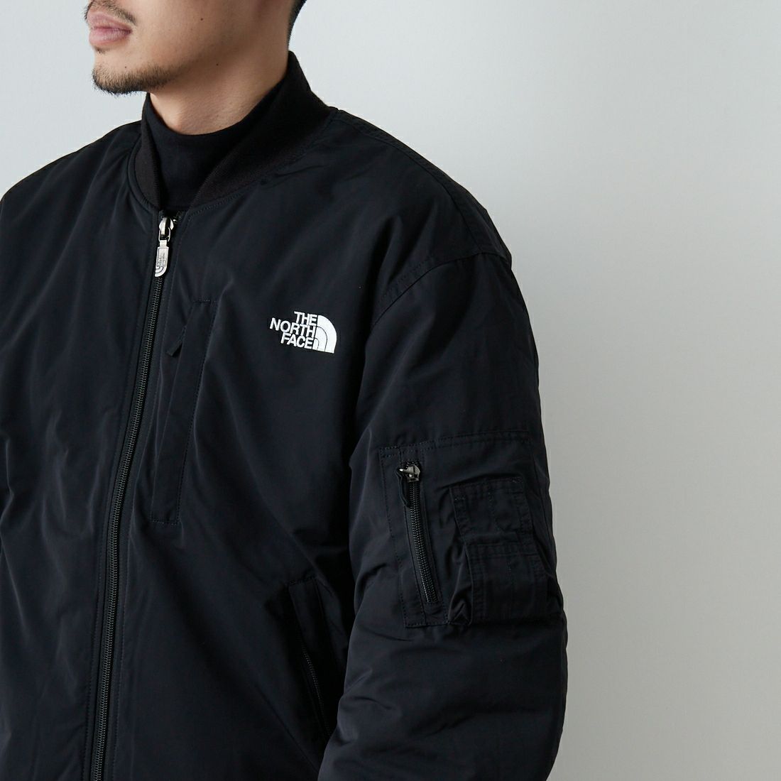 THE NORTH FACE [ザ ノースフェイス] インサレーションボンバージャケット [NY82552] K &&モデル身長：167cm 着用サイズ：L&&