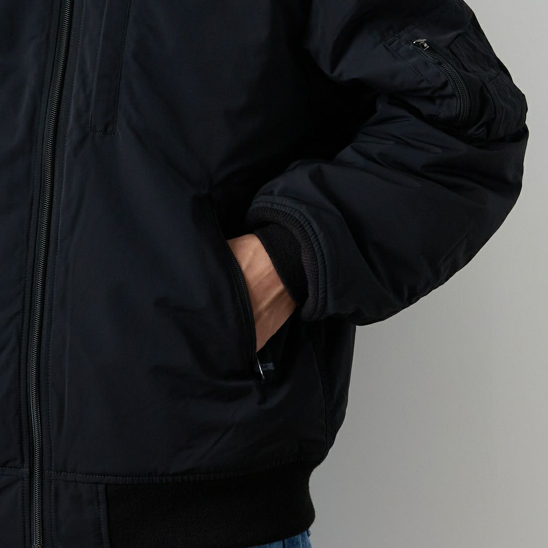 THE NORTH FACE [ザ ノースフェイス] インサレーションボンバージャケット [NY82552] K &&モデル身長：167cm 着用サイズ：L&&