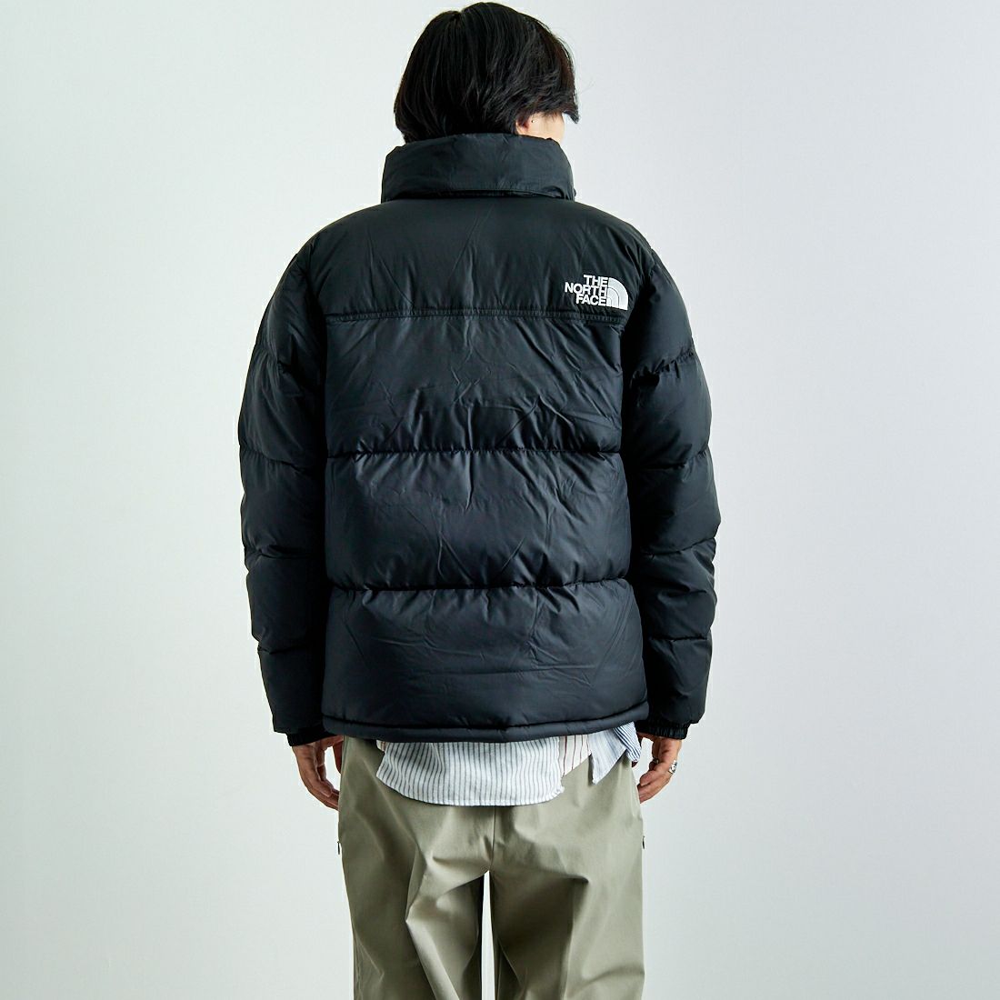 THE NORTH FACE [ザ ノースフェイス] ヌプシジャケット [ND92555] K &&モデル身長：179cm 着用サイズ：L&&