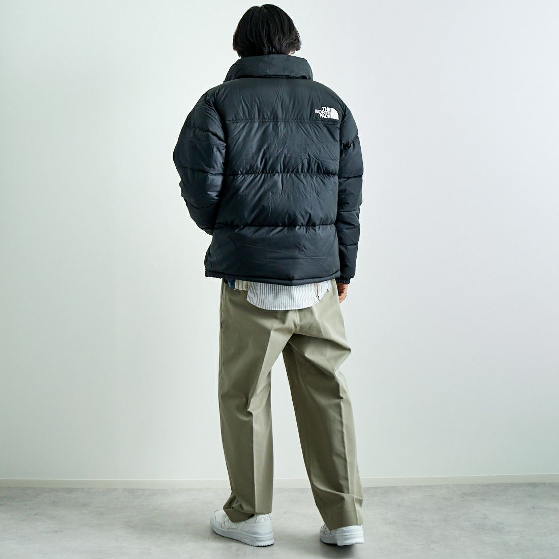 THE NORTH FACE [ザ ノースフェイス] ヌプシジャケット [ND92555] K &&モデル身長：179cm 着用サイズ：L&&