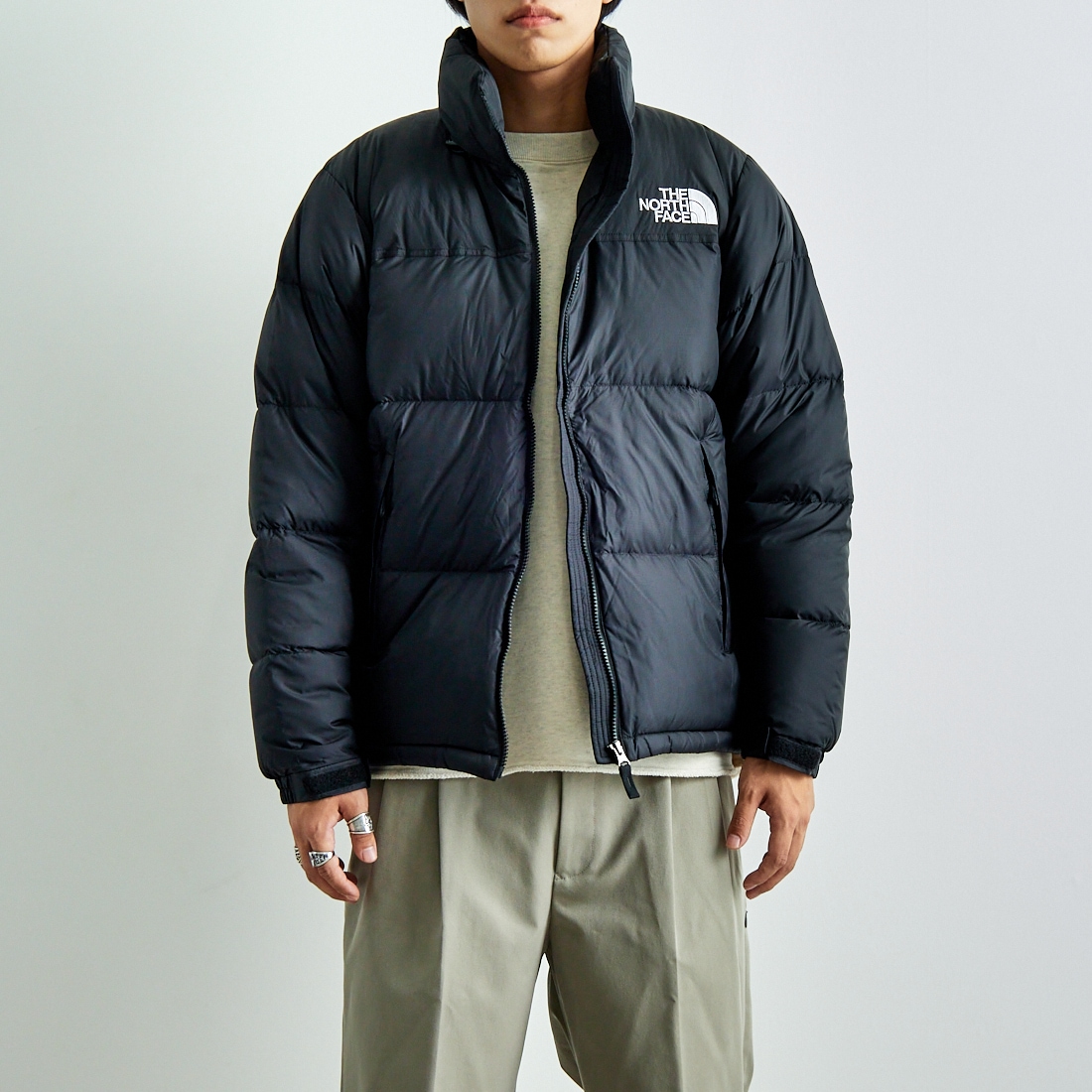THE NORTH FACE [ザ ノースフェイス] ヌプシジャケット [ND92555] K &&モデル身長：179cm 着用サイズ：M&&