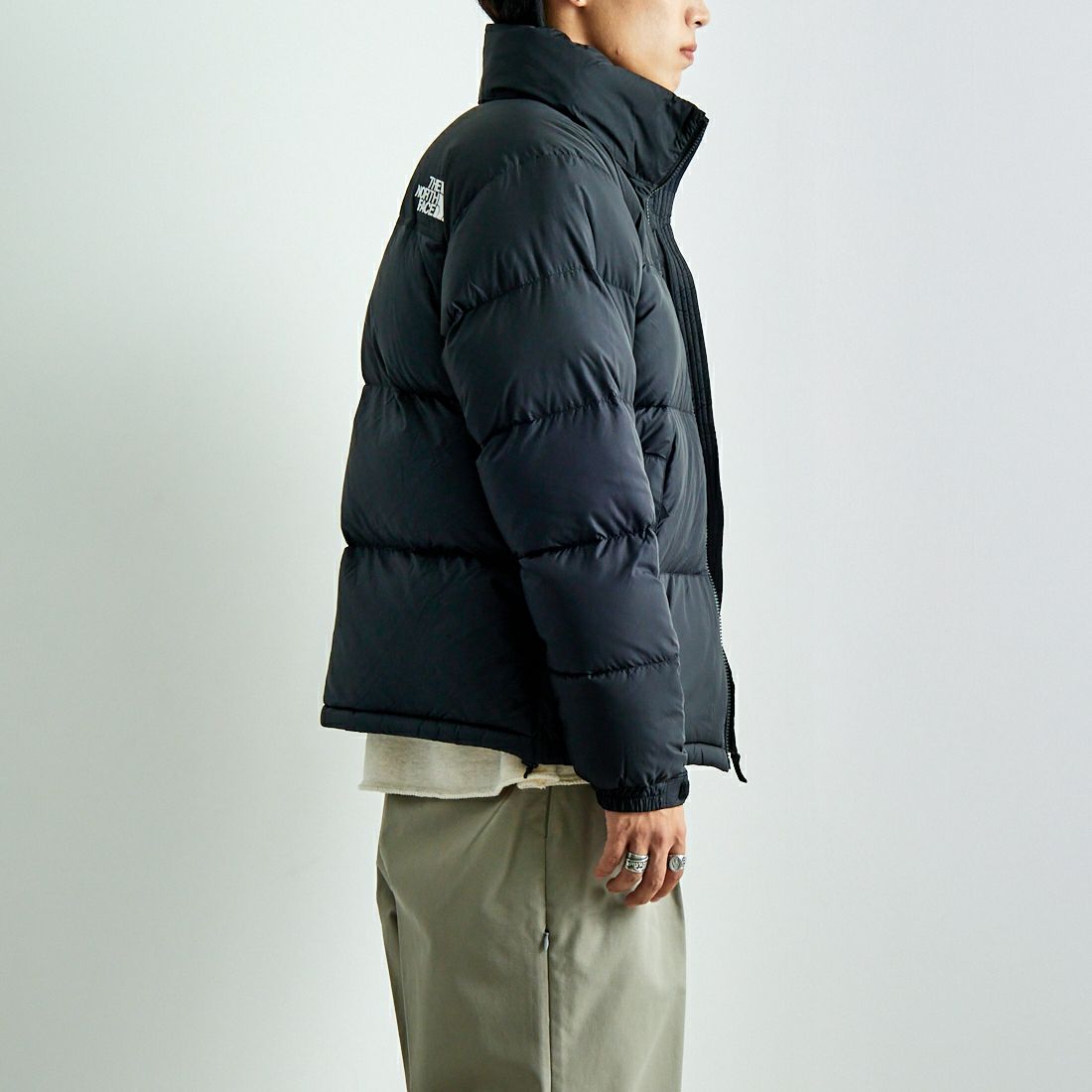 THE NORTH FACE [ザ ノースフェイス] ヌプシジャケット [ND92555] K &&モデル身長：179cm 着用サイズ：M&&