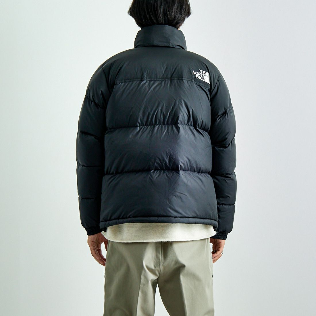 THE NORTH FACE [ザ ノースフェイス] ヌプシジャケット [ND92555] K &&モデル身長：179cm 着用サイズ：M&&