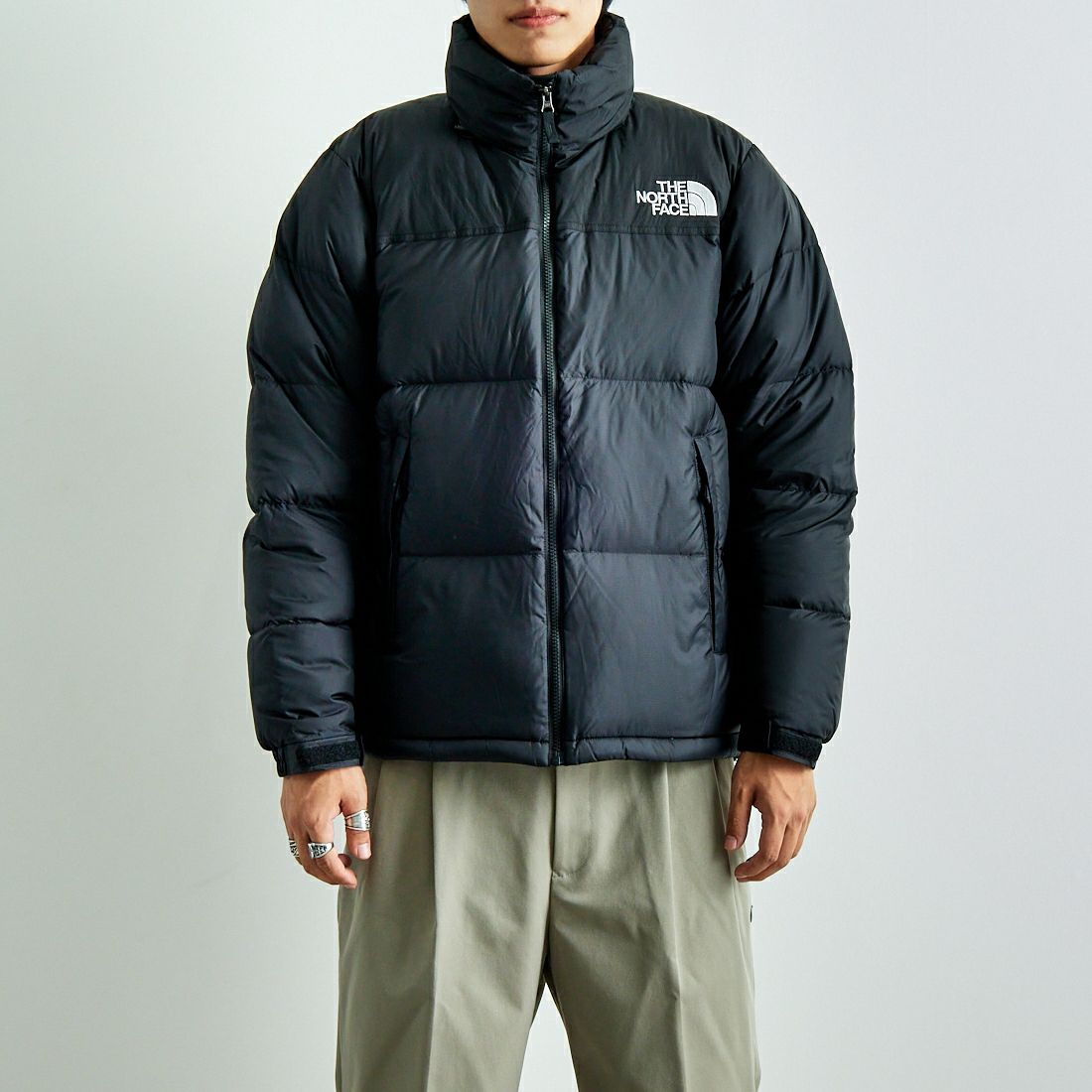 THE NORTH FACE [ザ ノースフェイス] ヌプシジャケット [ND92555] K &&モデル身長：179cm 着用サイズ：M&&