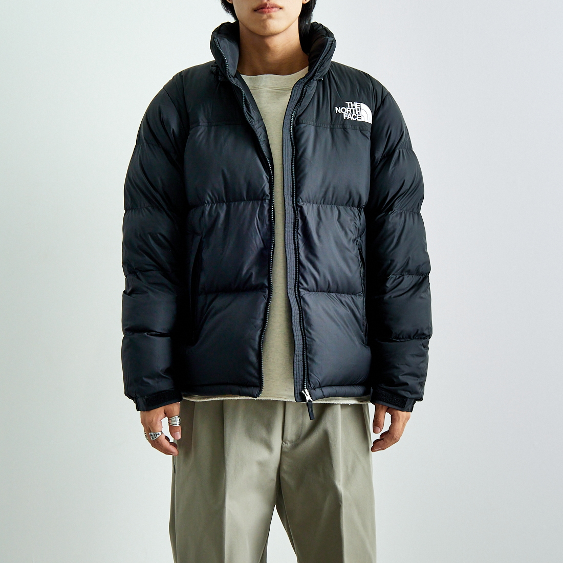 THE NORTH FACE [ザ ノースフェイス] ヌプシジャケット [ND92555] K &&モデル身長：179cm 着用サイズ：L&&