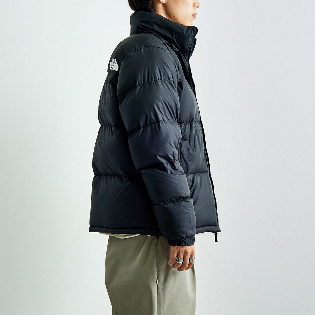 THE NORTH FACE [ザ ノースフェイス] ヌプシジャケット [ND92555] K &&モデル身長：179cm 着用サイズ：L&&