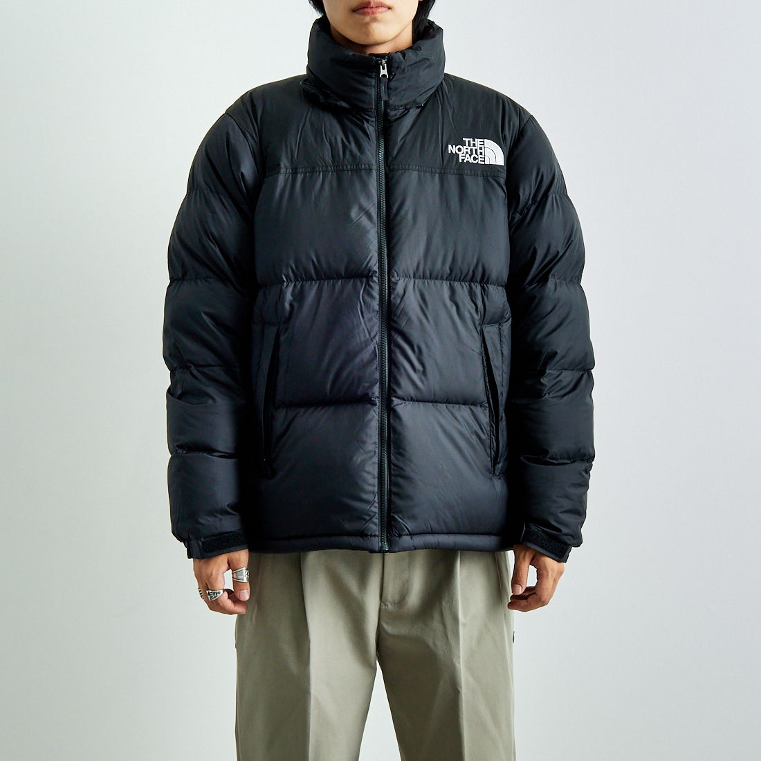THE NORTH FACE [ザ ノースフェイス] ヌプシジャケット [ND92555] K &&モデル身長：179cm 着用サイズ：L&&