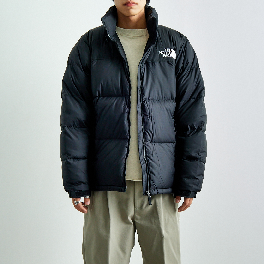 THE NORTH FACE [ザ ノースフェイス] ヌプシジャケット [ND92555] K &&モデル身長：179cm 着用サイズ：XL&&