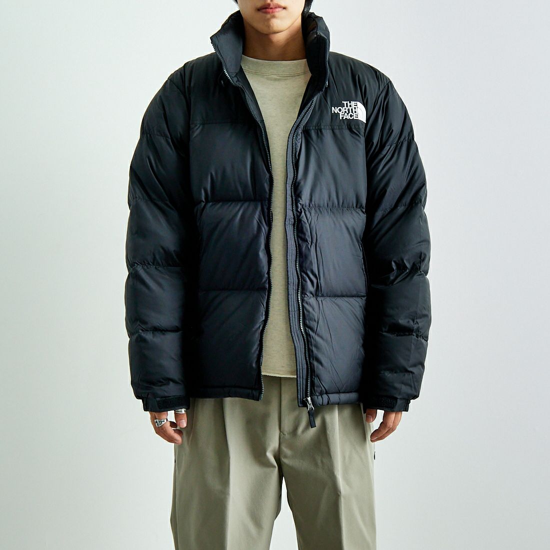THE NORTH FACE [ザ ノースフェイス] ヌプシジャケット [ND92555] K &&モデル身長：179cm 着用サイズ：XL&&