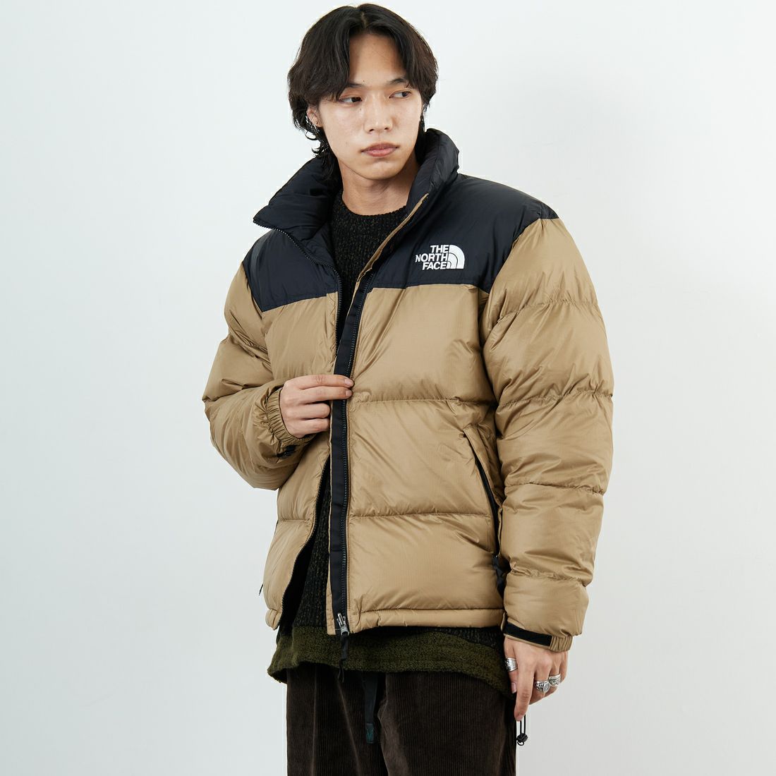 THE NORTH FACE [ザ ノースフェイス] ヌプシジャケット [ND92555] CK &&モデル身長：179cm 着用サイズ：XL&&