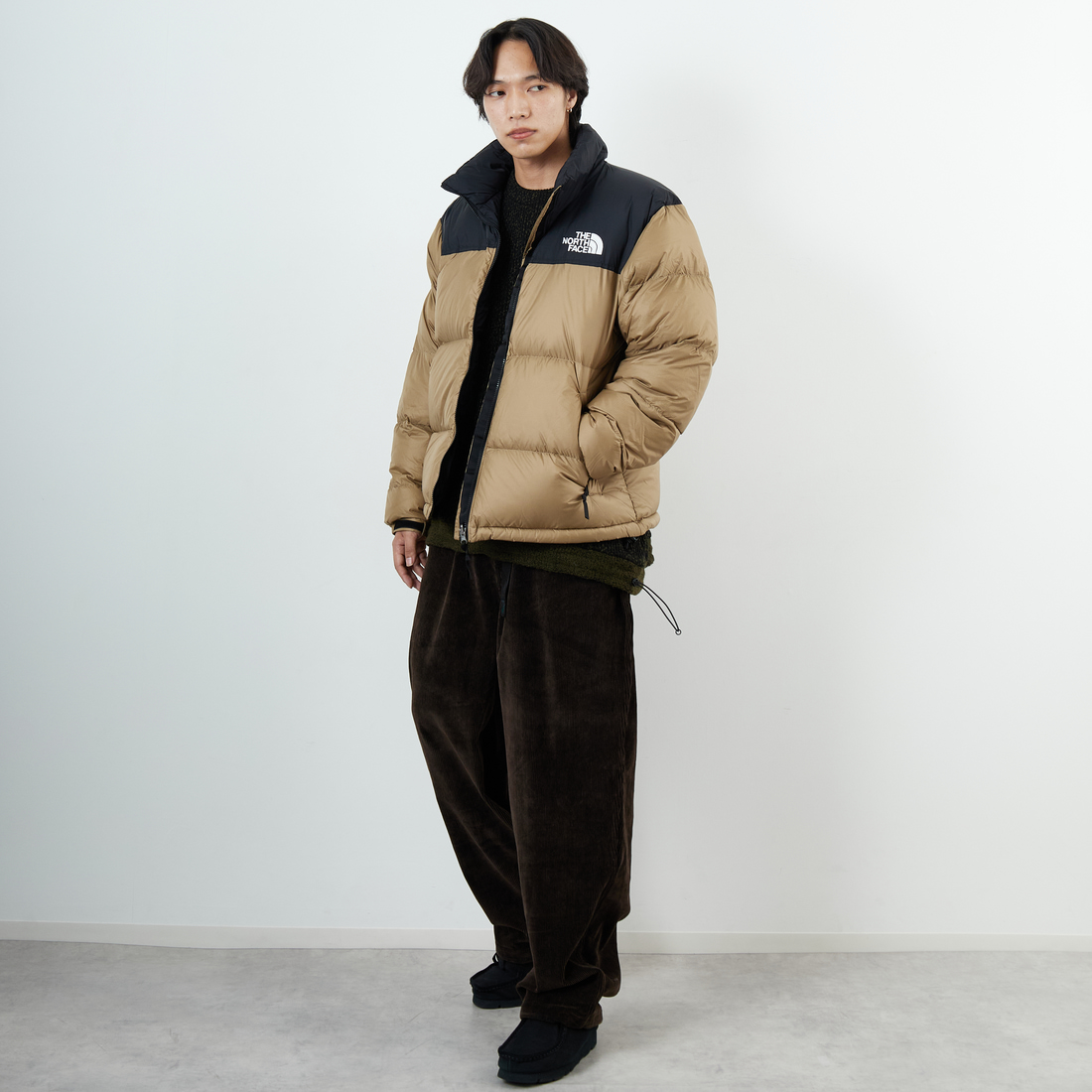 THE NORTH FACE [ザ ノースフェイス] ヌプシジャケット [ND92555] CK &&モデル身長：179cm 着用サイズ：XL&&