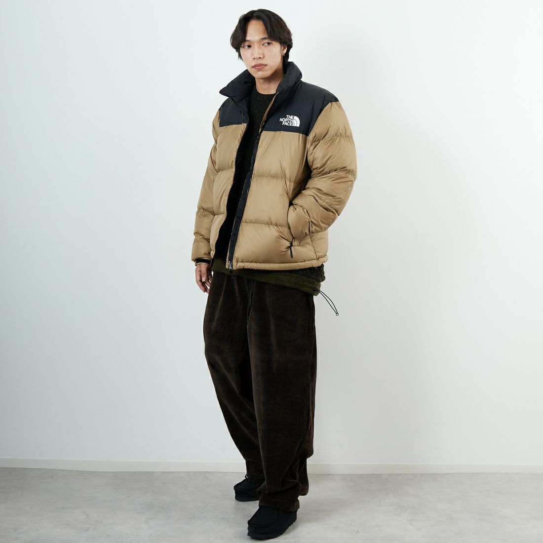 THE NORTH FACE [ザ ノースフェイス] ヌプシジャケット [ND92555] CK &&モデル身長：179cm 着用サイズ：XL&&