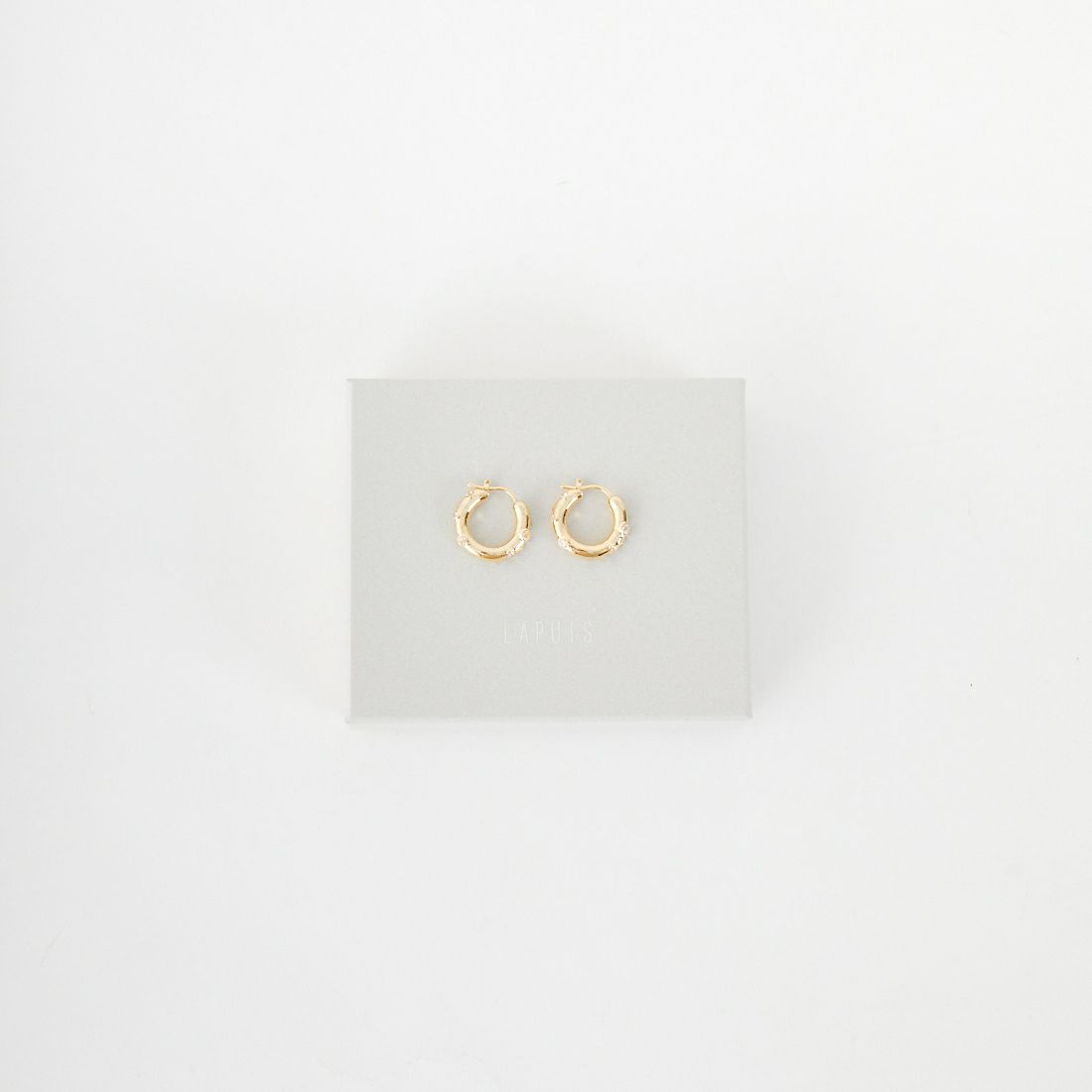LAPUIS [ラピュイ] ガーデンフープピアス [252-220110] ｺﾞｰﾙﾄﾞ