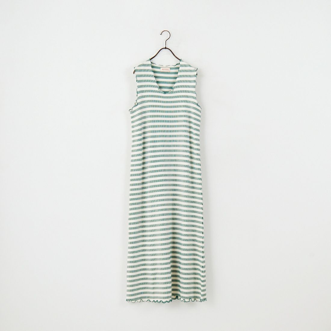 MEYAME [メヤメ] ボーダースリーブレスドレス [MEY-1863] GREEN