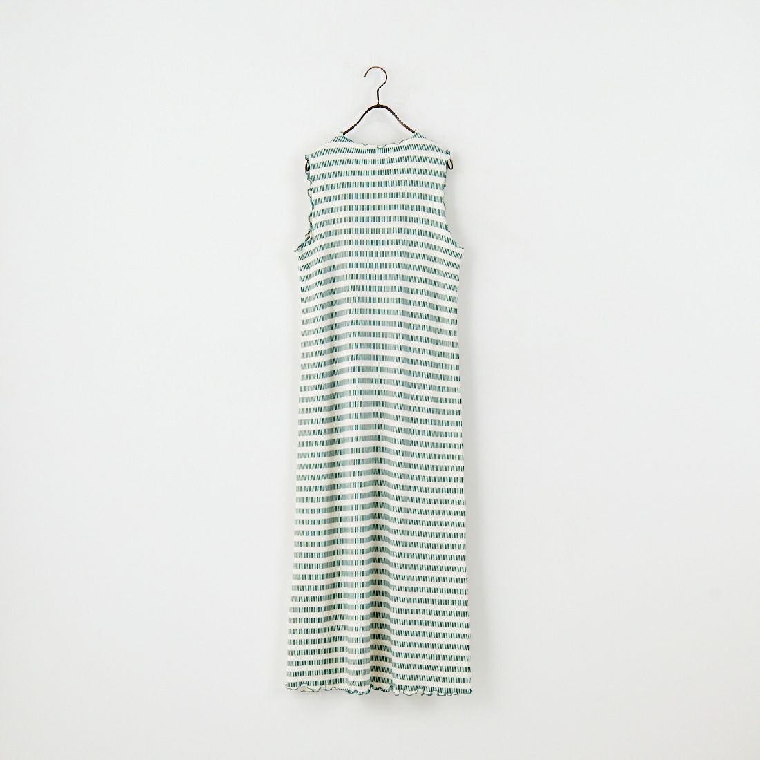 MEYAME [メヤメ] ボーダースリーブレスドレス [MEY-1863] GREEN