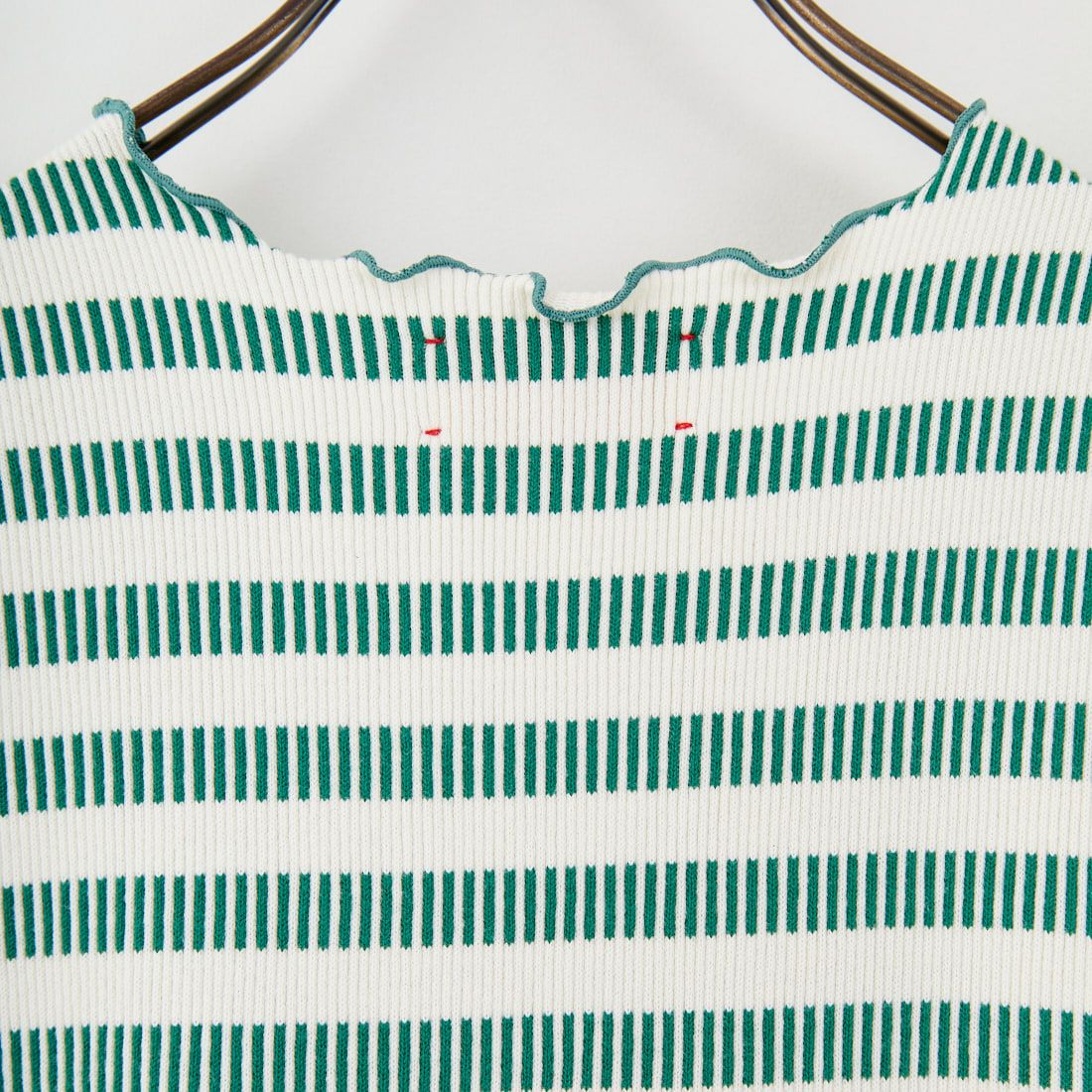 MEYAME [メヤメ] ボーダースリーブレスドレス [MEY-1863] GREEN