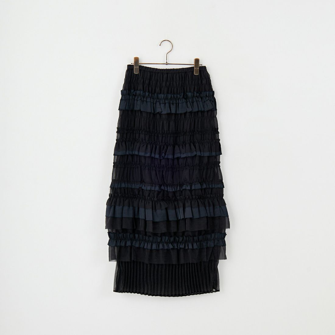 MAISON SPECIAL [メゾンスペシャル] ティアードフリルロングタイトスカート [21251515805] BLK