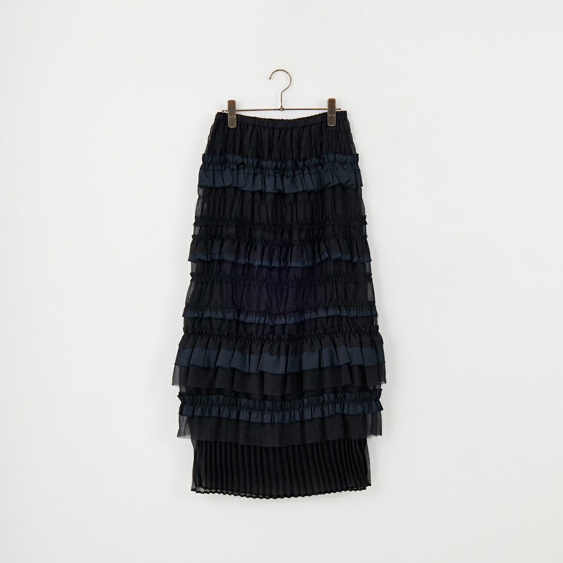 MAISON SPECIAL [メゾンスペシャル] ティアードフリルロングタイトスカート [21251515805] BLK