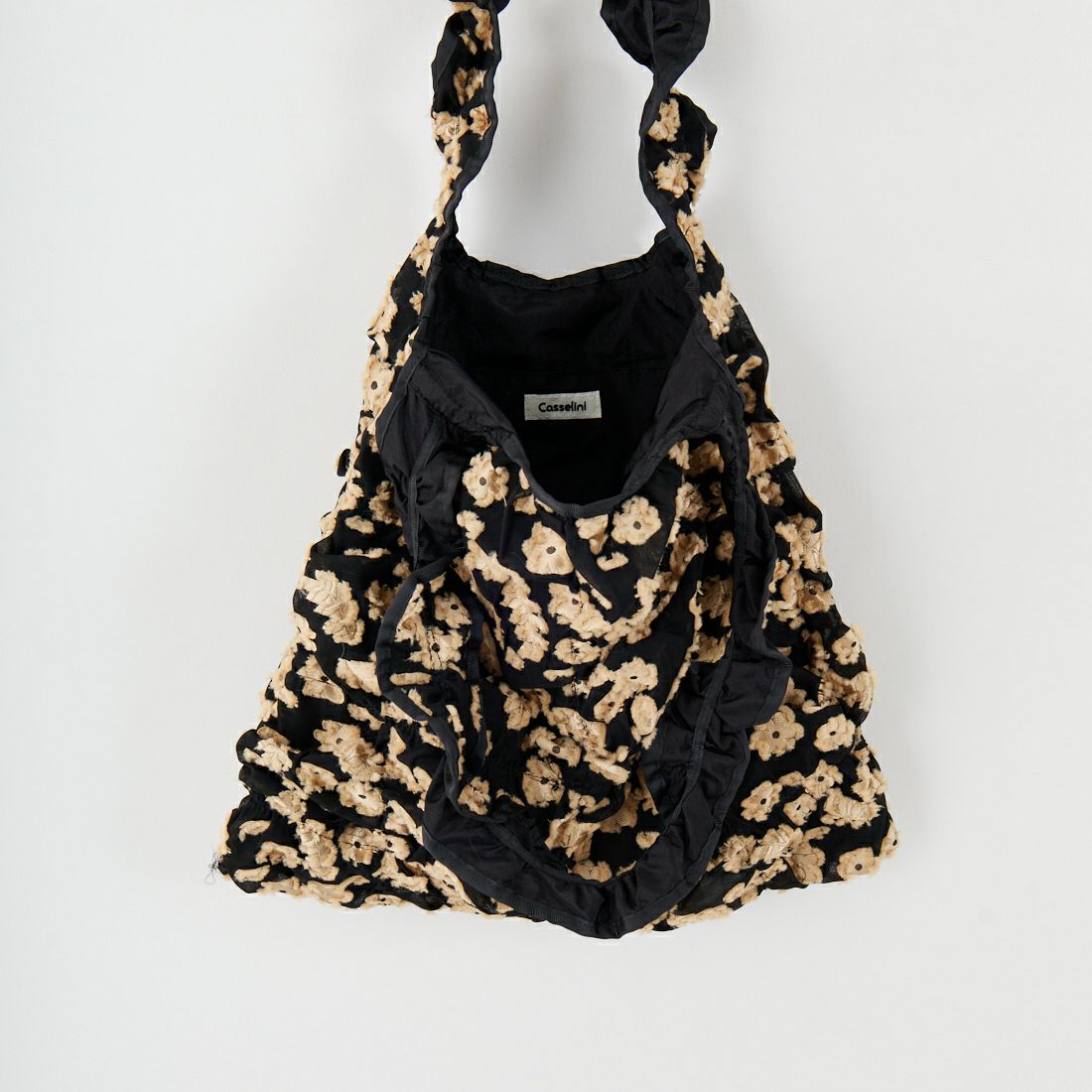 Casselini [キャセリーニ] スクエアギャザートートバッグ [252-110509] ﾍﾞｰｼﾞｭ