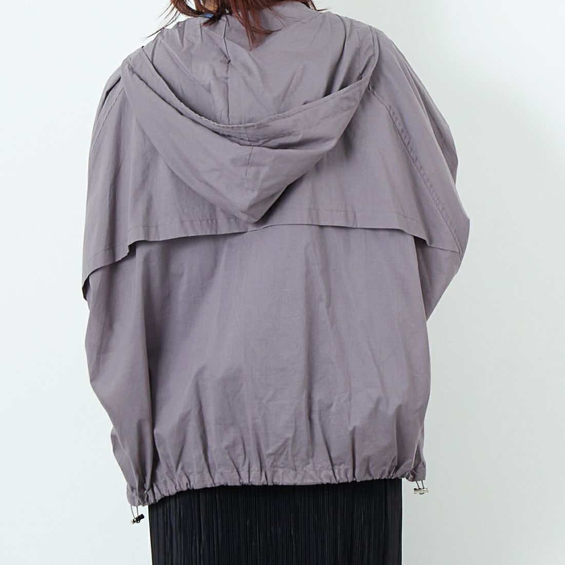 DIGNITE COLLIER [ディニテコリエ] フーディージップブルゾン [80255355] 003 ﾁｬｺｰﾙ &&モデル身長：167cm 着用サイズ：F&&