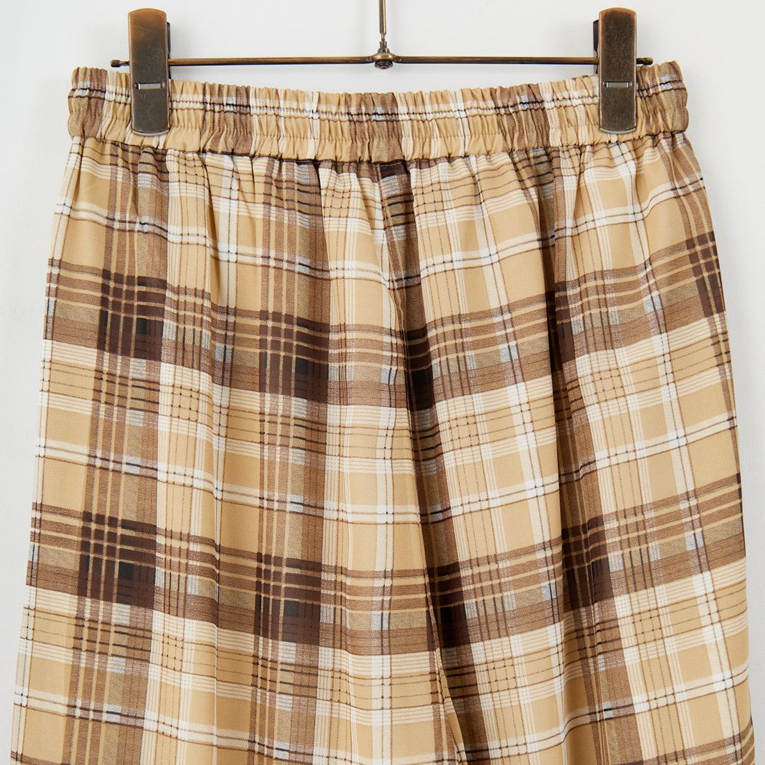 MAISON SPECIAL [メゾンスペシャル] サイドピコレースシアーチェックパンツ [21251465318] BGE