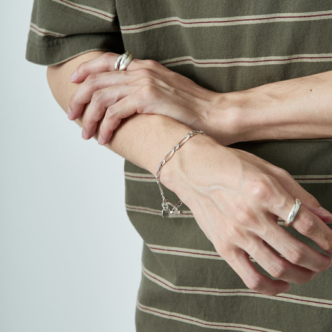 XOLO JEWELRY [ショロジュエリー] オーバル ミューチャルリンクブレスレット 6mm [XOB009-19] SILVER