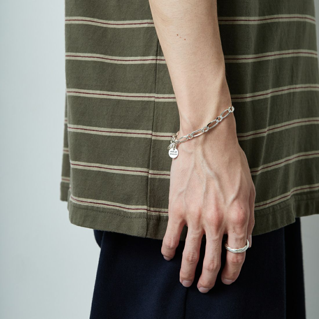 XOLO JEWELRY [ショロジュエリー] オーバル ミューチャルリンクブレスレット 6mm [XOB009-19] SILVER