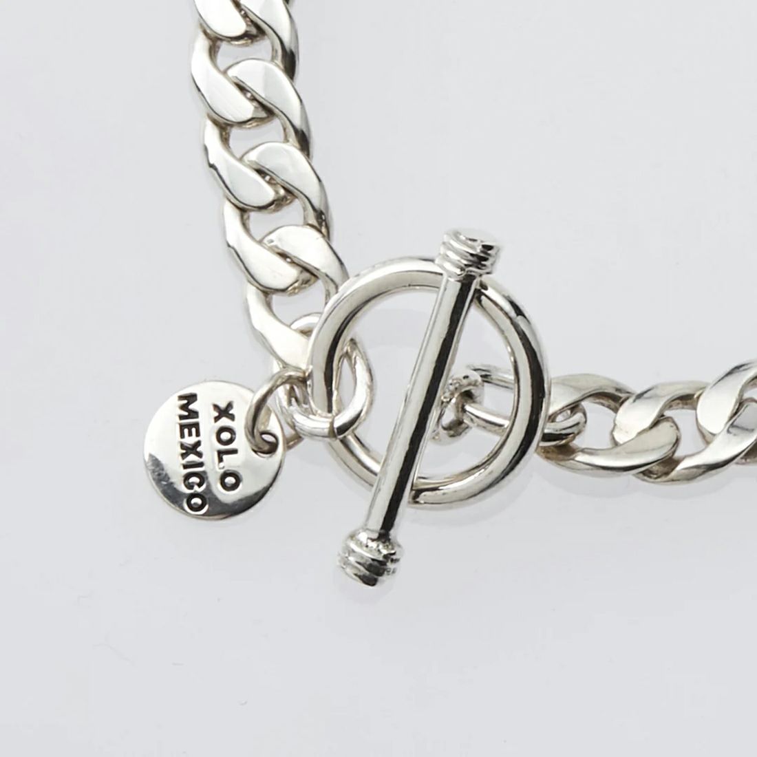 XOLO JEWELRY [ショロジュエリー] ベーシックリンクブレスレット 8mm [XOB008-19] SILVER