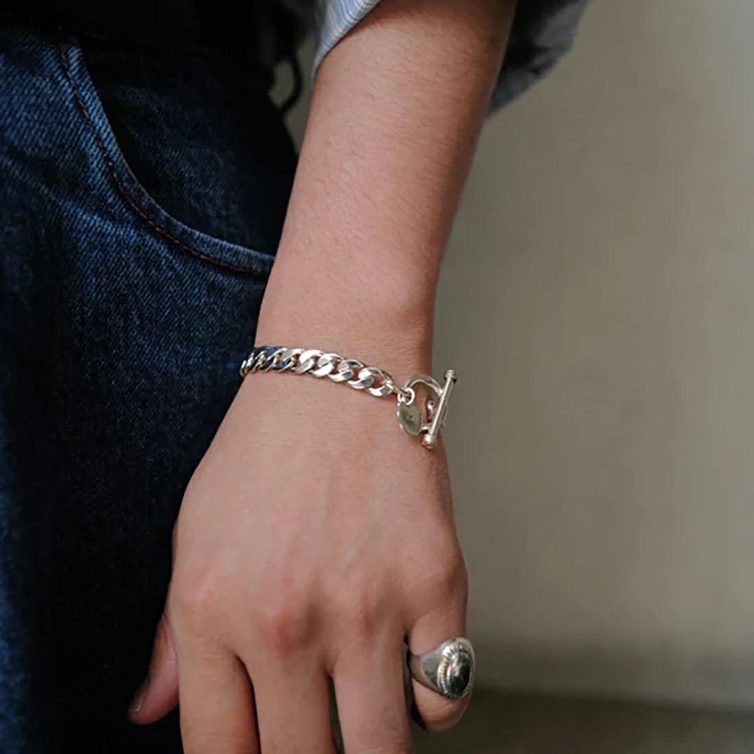 XOLO JEWELRY [ショロジュエリー] ベーシックリンクブレスレット 8mm [XOB008-19] SILVER