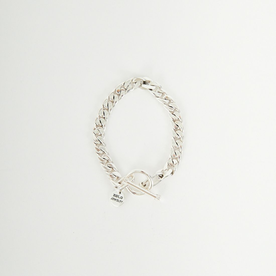 XOLO JEWELRY [ショロジュエリー] ベーシックリンクブレスレット 8mm [XOB008-19] SILVER