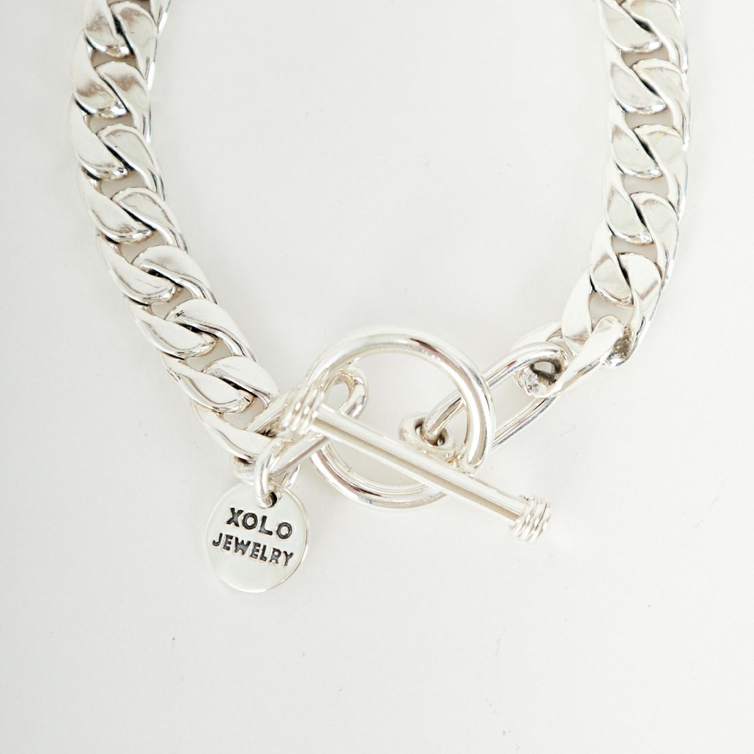 XOLO JEWELRY [ショロジュエリー] ベーシックリンクブレスレット 8mm [XOB008-19] SILVER