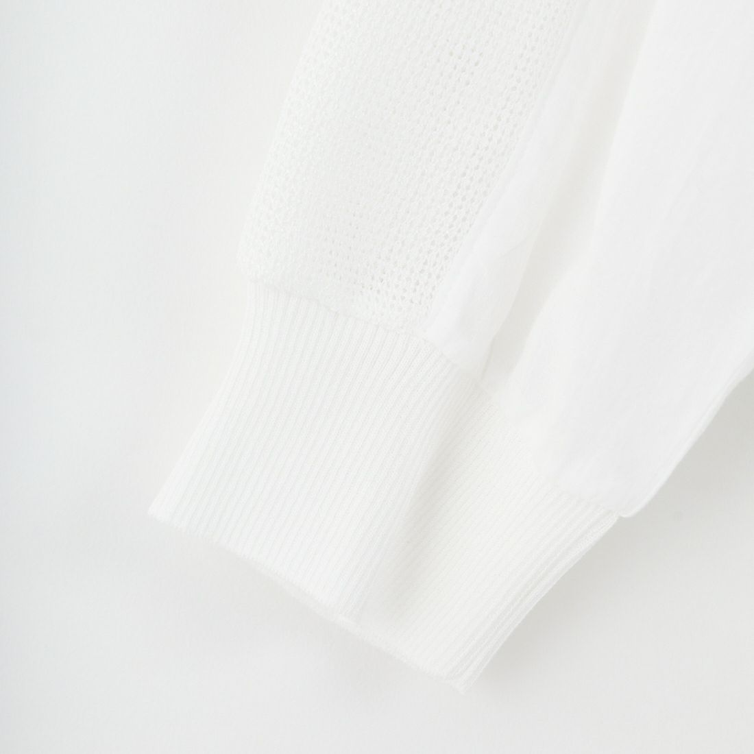 Munich [ミューニック] リブカフドッキングブラウス [MN252T02] 001 WHT