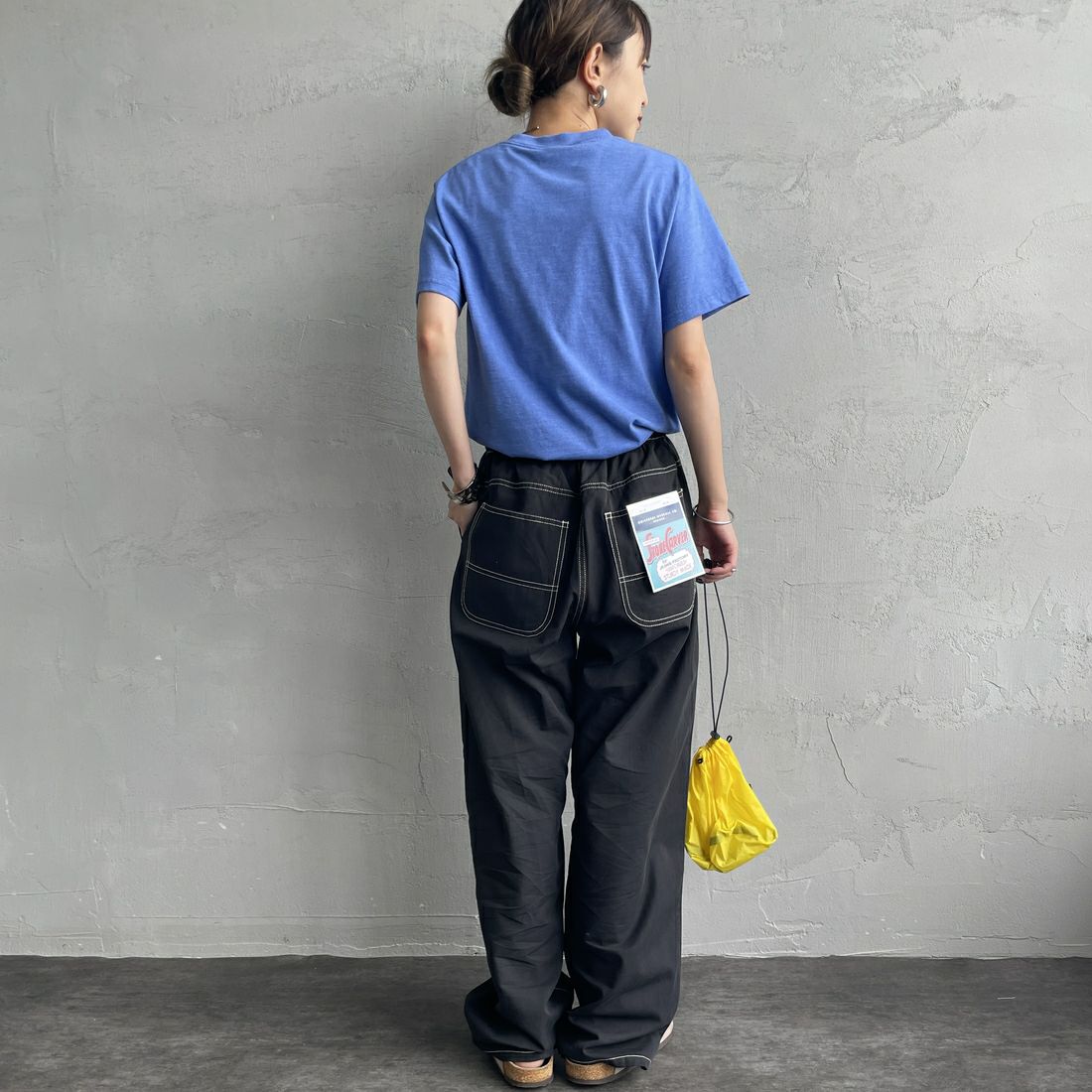 THE SHINZONE [ザ シンゾーン] SORVETE DE LIMAO Tシャツ [25MMSCU07] 83 BLUE &&モデル身長：150cm 着用サイズ：F0&&