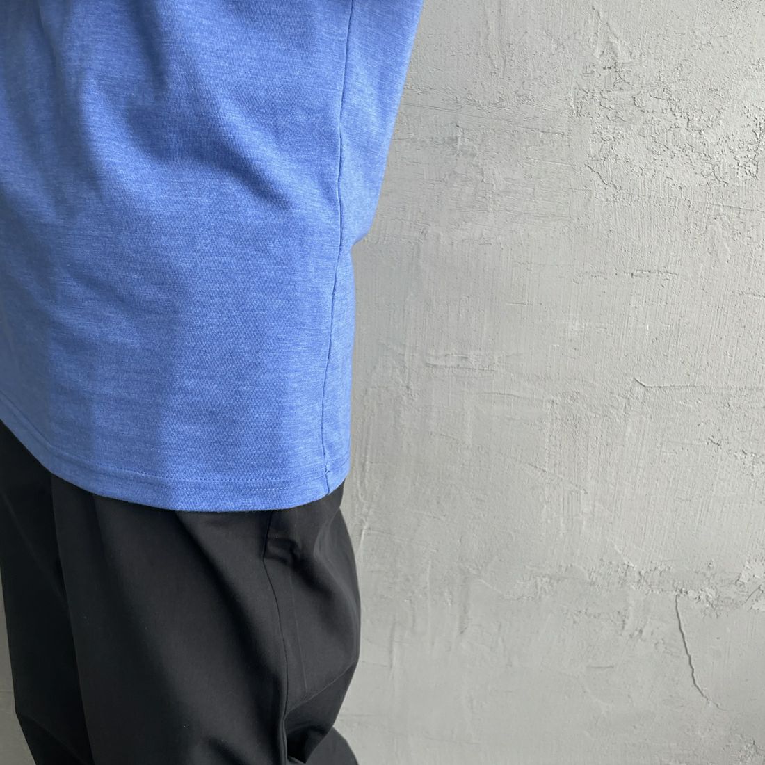 THE SHINZONE [ザ シンゾーン] SORVETE DE LIMAO Tシャツ [25MMSCU07] 83 BLUE &&モデル身長：150cm 着用サイズ：F0&&