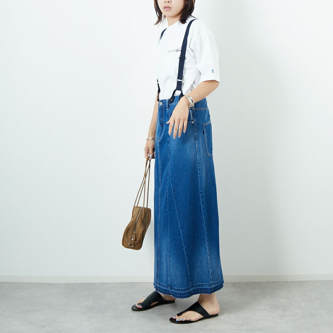 ANTGAUGE [アントゲージ] ｻﾛﾍﾟｯﾄｽｶｰﾄ [GE521] 36 ﾕｰｽﾞﾄﾞ &&モデル身長：167cm 着用サイズ：M&&