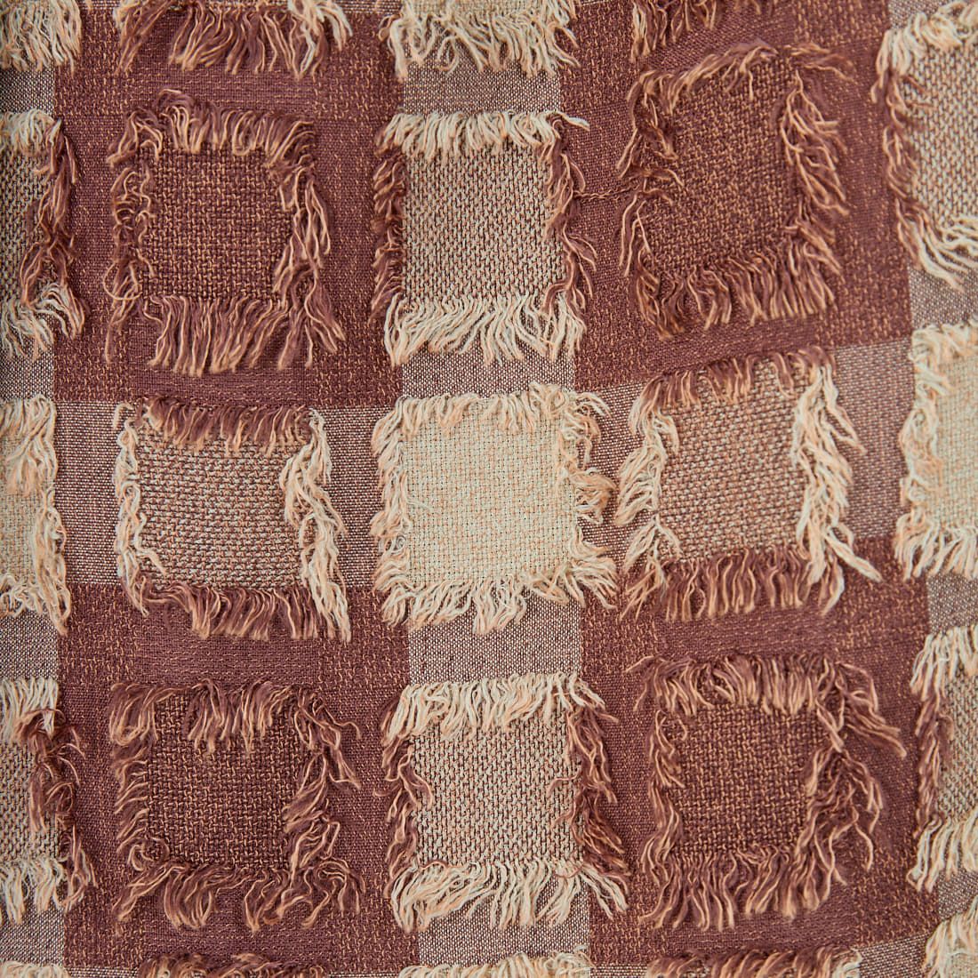 Kelen [ケレン] フリンジチェックワイドパンツ [LKL25FPT2105] BROWN