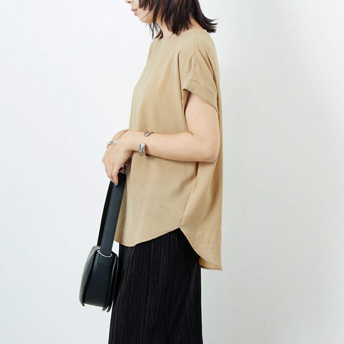 DIGNITE COLLIER [ディニテコリエ] ストレッチシフォンブラウス [80255303] 030 ﾎﾜｲﾄ