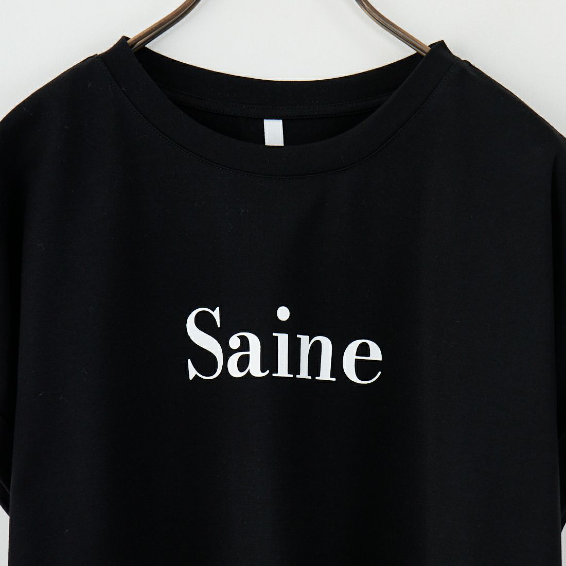 DIGNITE COLLIER [ディニテコリエ] ロゴフレンチTシャツ [80255317] 004 ﾌﾞﾗｯｸ