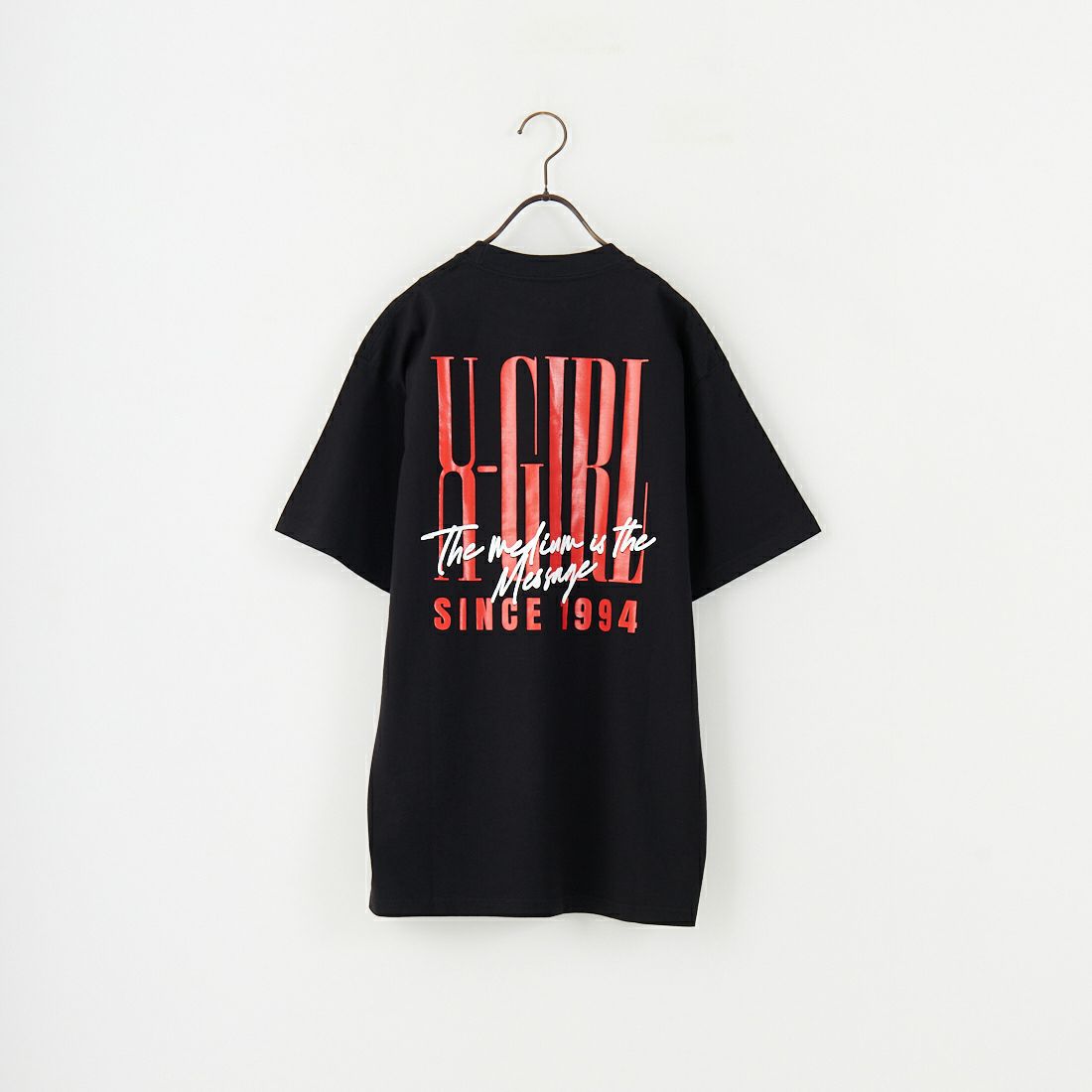 X-girl [エックスガール] バーチカルロゴ ショートスリーブTシャツ [105252011008]