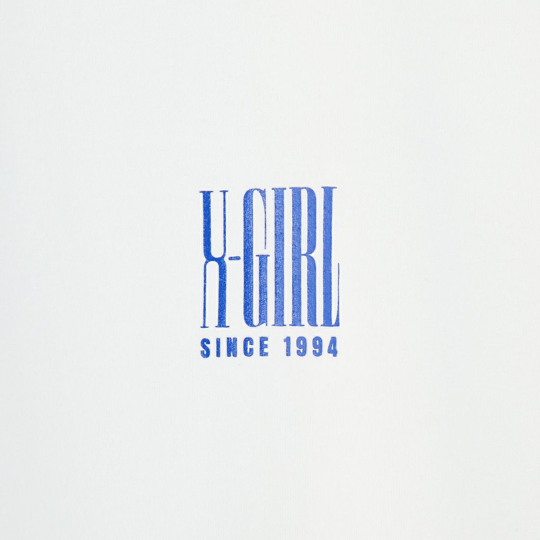 X-girl [エックスガール] バーチカルロゴ ショートスリーブTシャツ [105252011008] WHITE