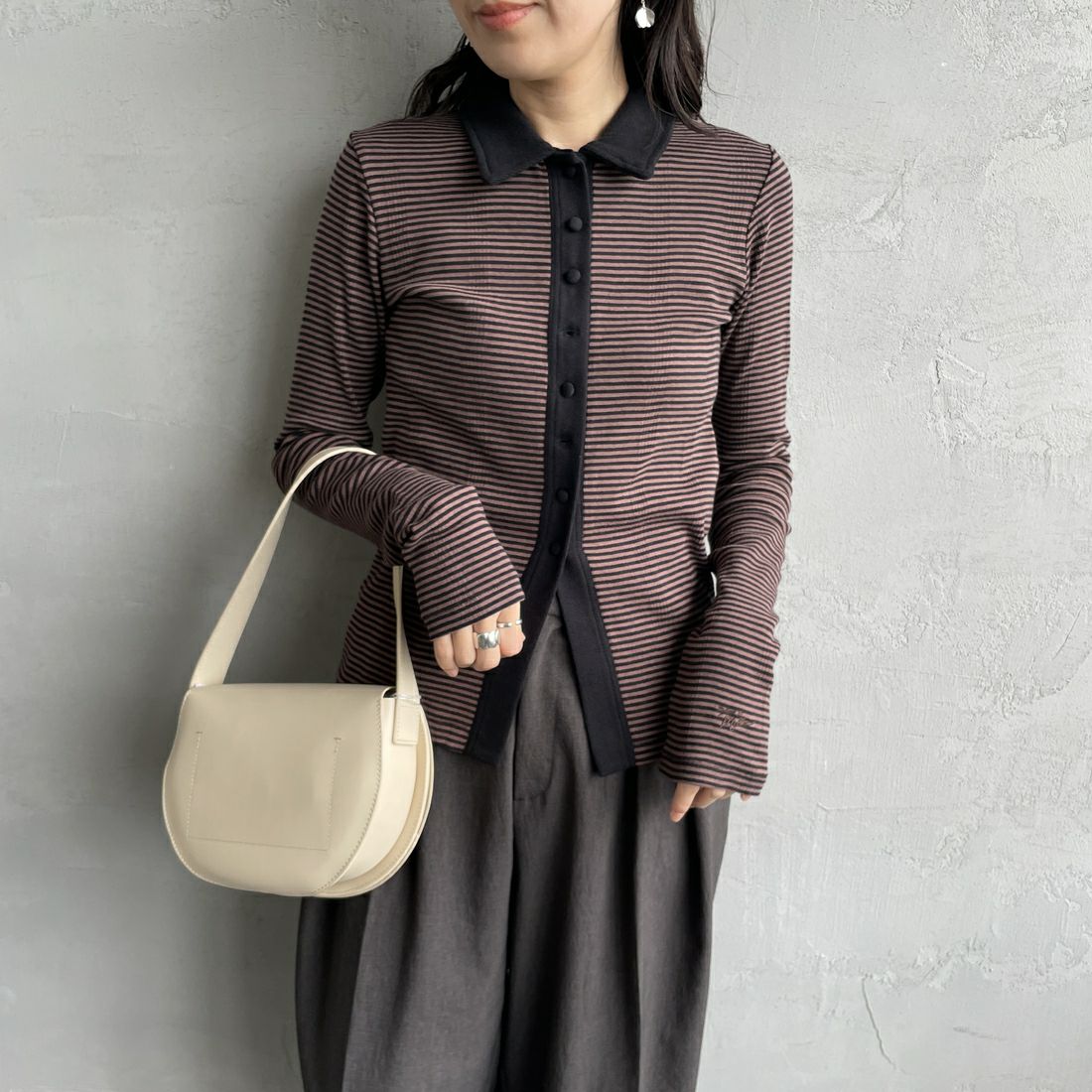 BROWN&&モデル身長：160cm 着用サイズ：F&&