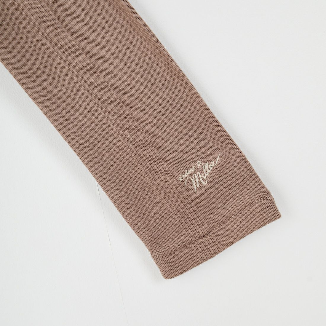 Robert P.Miller [ロバートピーミラー] 別注 パネルリブ ポロカーディガン [RM254-2179IN-JF] MOCHA