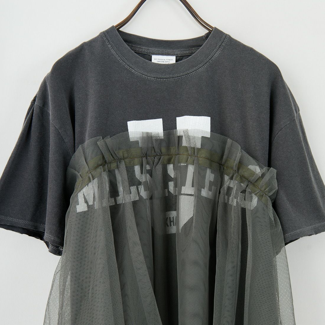 KHA:KI [カーキ] リメイクレイヤードTシャツ [MIL25SCS3455] VINT.BLACK