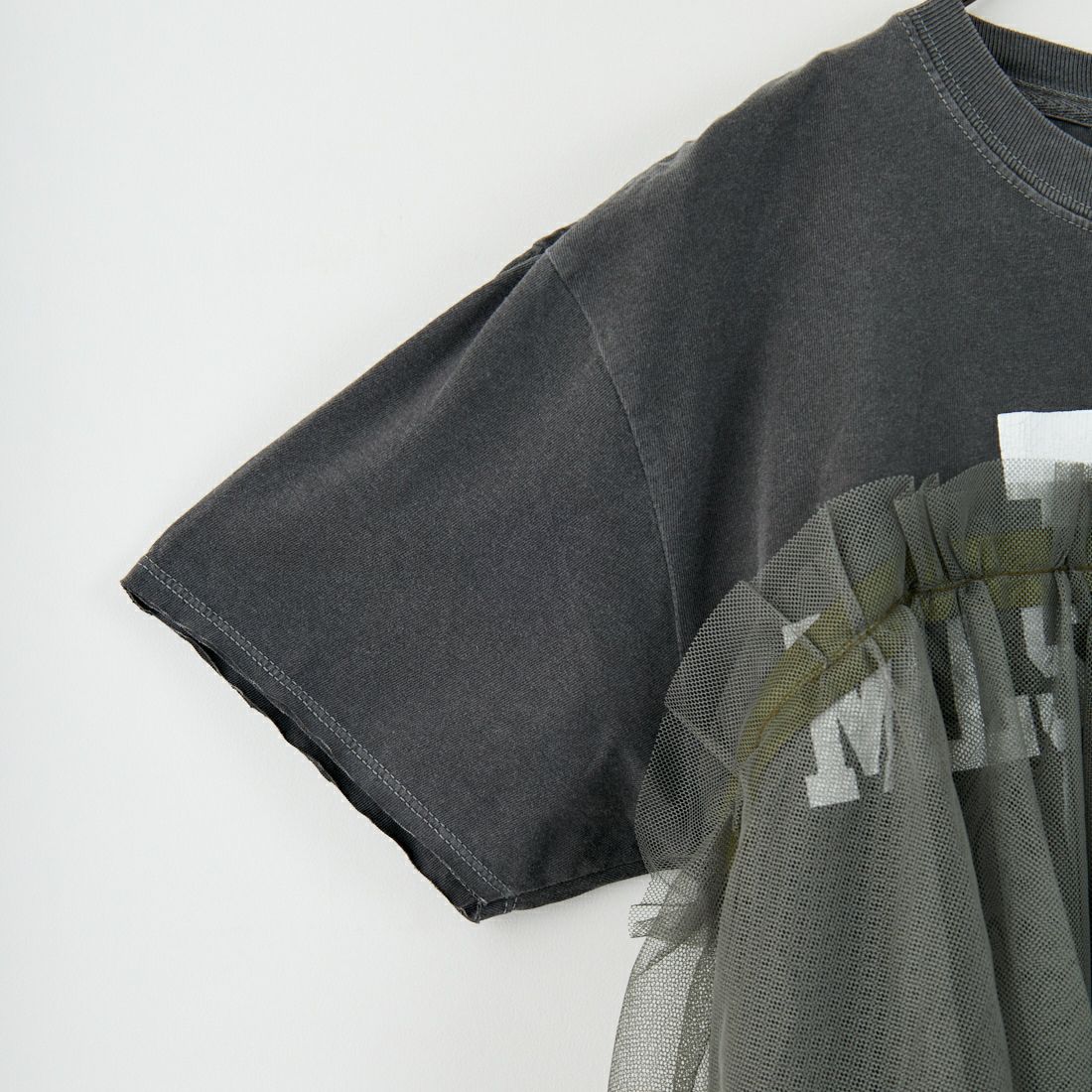 KHA:KI [カーキ] リメイクレイヤードTシャツ [MIL25SCS3455] VINT.BLACK
