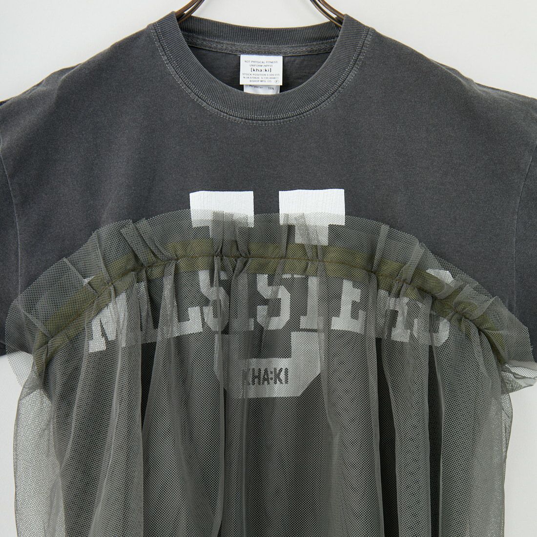 KHA:KI [カーキ] リメイクレイヤードTシャツ [MIL25SCS3455] VINT.BLACK