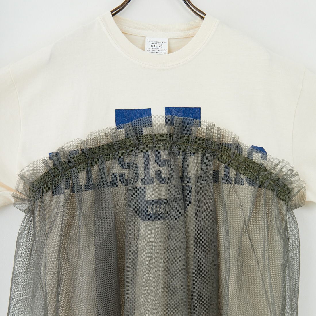 KHA:KI [カーキ] リメイクレイヤードTシャツ [MIL25SCS3455] ECRU
