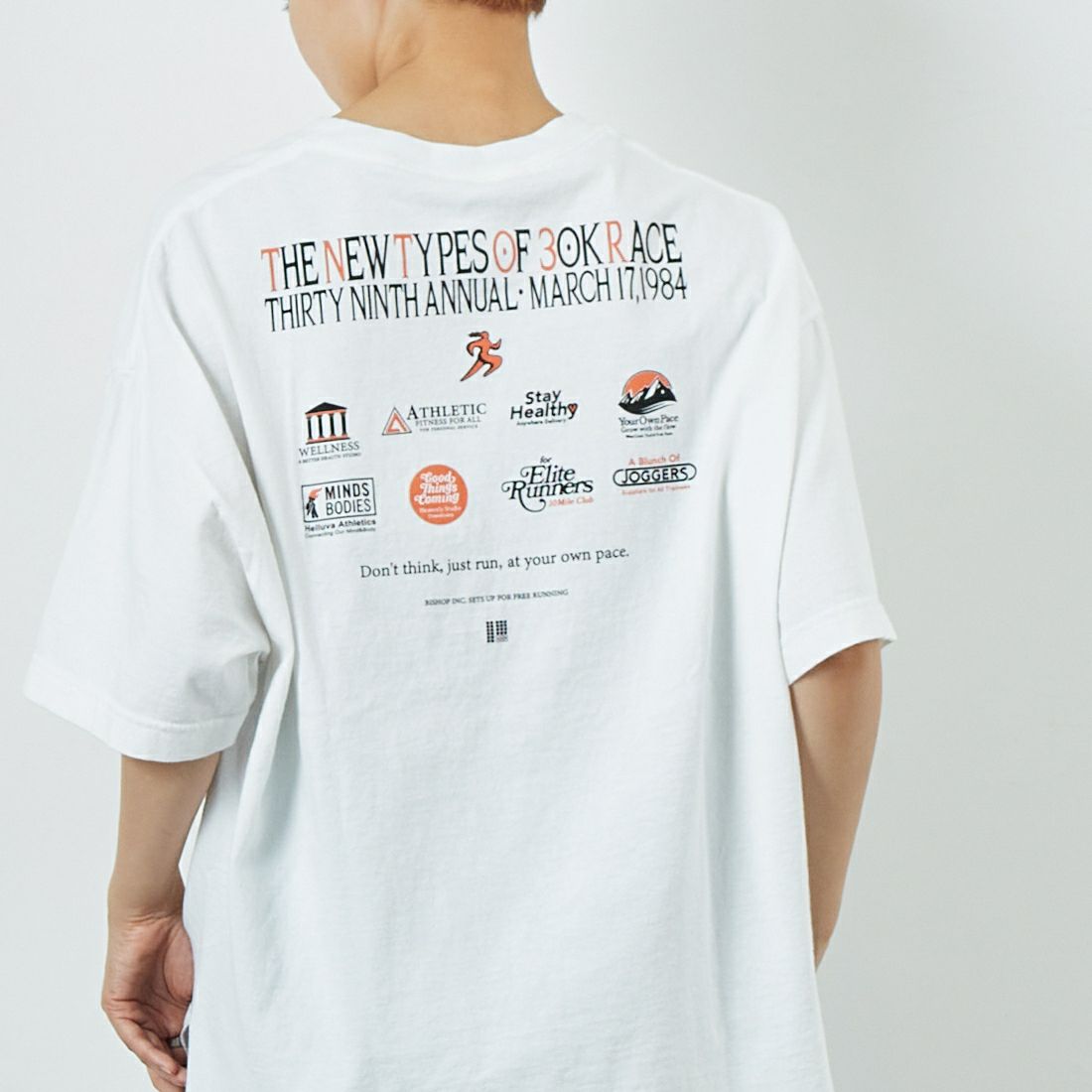 KHA:KI [カーキ] ヘムラウンドTシャツ [MIL25SCS3452] WHITE &&モデル身長：160cm 着用サイズ：1&&