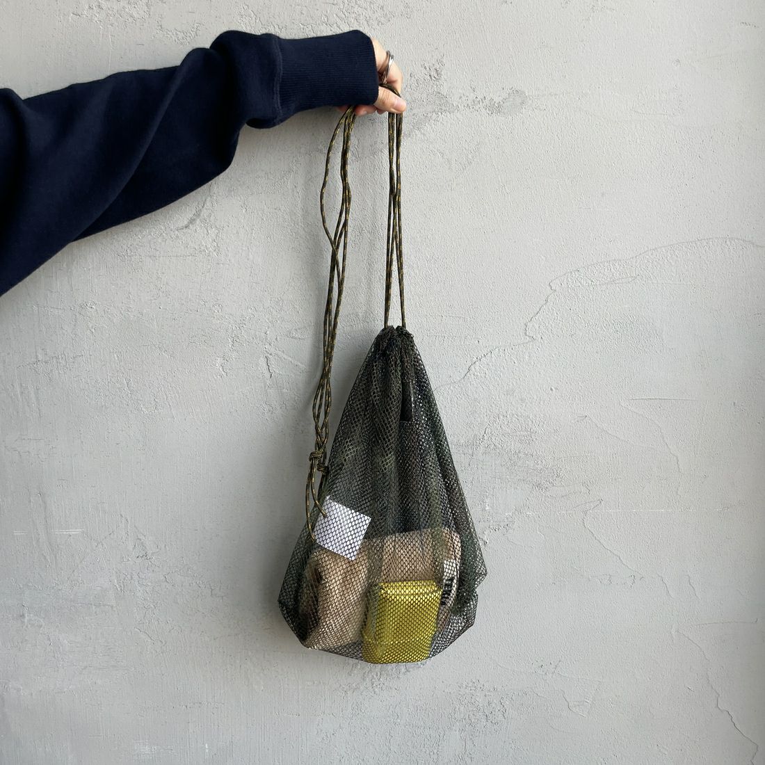 ODDMENT [オッドメント] メッシュネットポーチ [INDIVI-NET-POUCH] WOODLAND